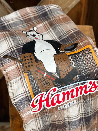 Hamm's Goalie Bear Flannel- Old School Wash